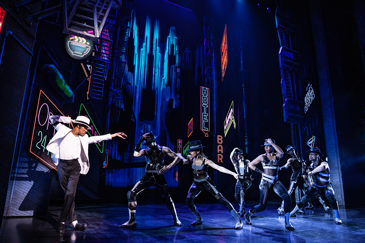 Elijah Rhea Johnson in MJ The Musical (©Matthew Murphy)